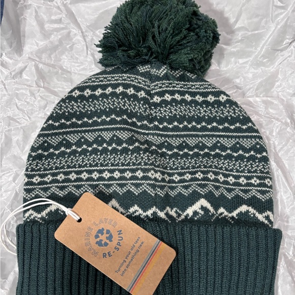 MARINE LAYER | Archive Fair Isle Pom Beanie | NWT | os - Picture 4 of 6